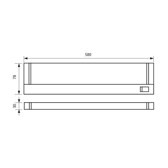 LED LINEAR FLUID 10W 4000K 700LM VIVALUX JAZZ