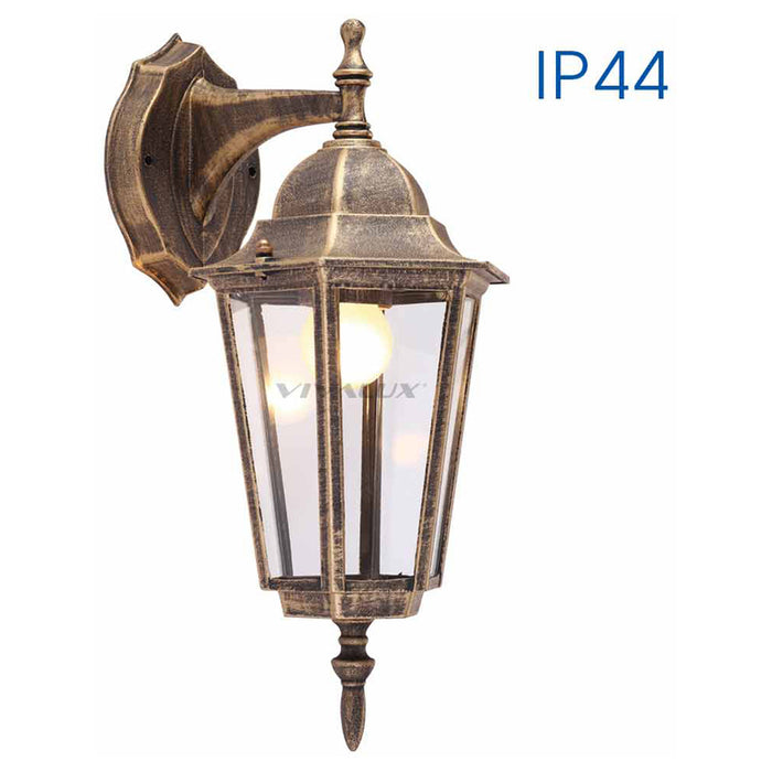 GARDEN LANTERN UPPER BRACKET GOLD E27 VIVALUX MARIBOR