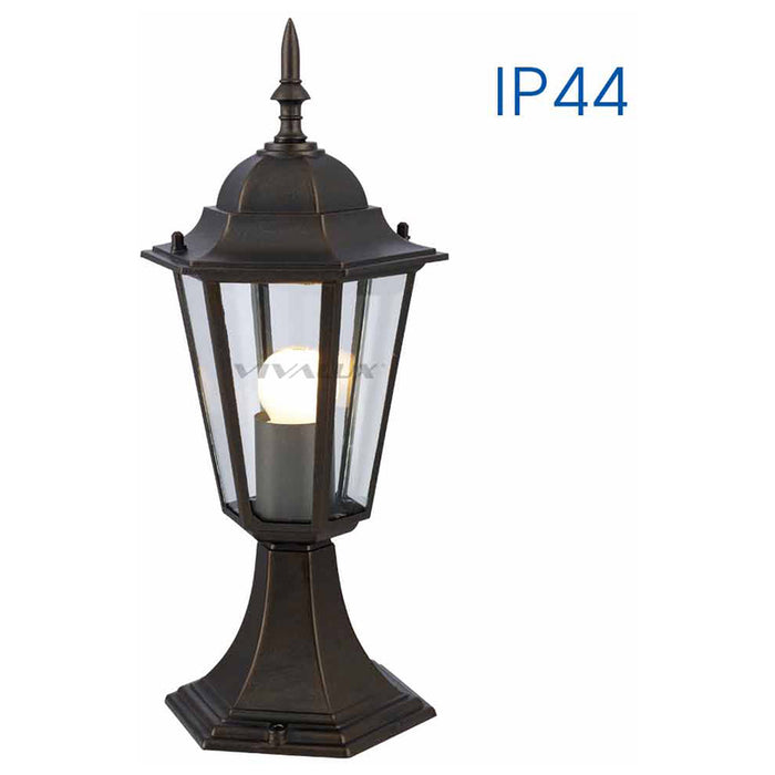 GARDEN LANTERN STANDING 40CM COFFEE E27 VIVALUX MARIBOR
