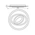 LED CEILING LAMP 80W F50 5077LM 3000-6400K + REMOTE VIVALUX ECLYPSE