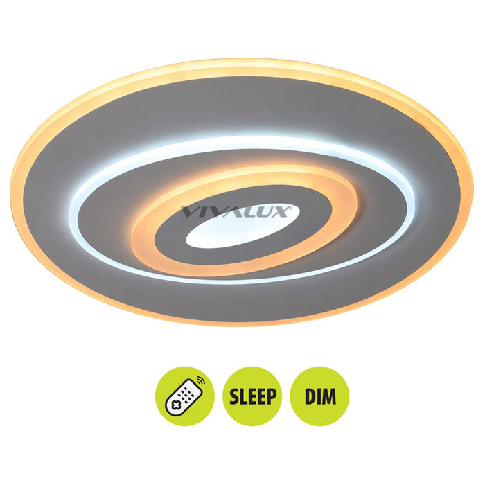 LED CEILING LAMP 80W F50 5077LM 3000-6400K + REMOTE VIVALUX ECLYPSE