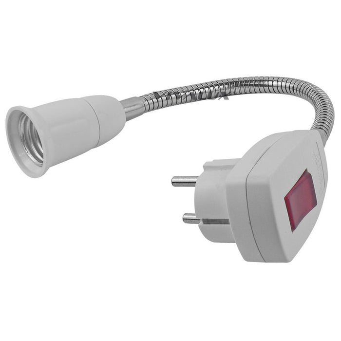 SOCKET E27 + PLUG AND SWITCH IP20 VIVALUX STECKER