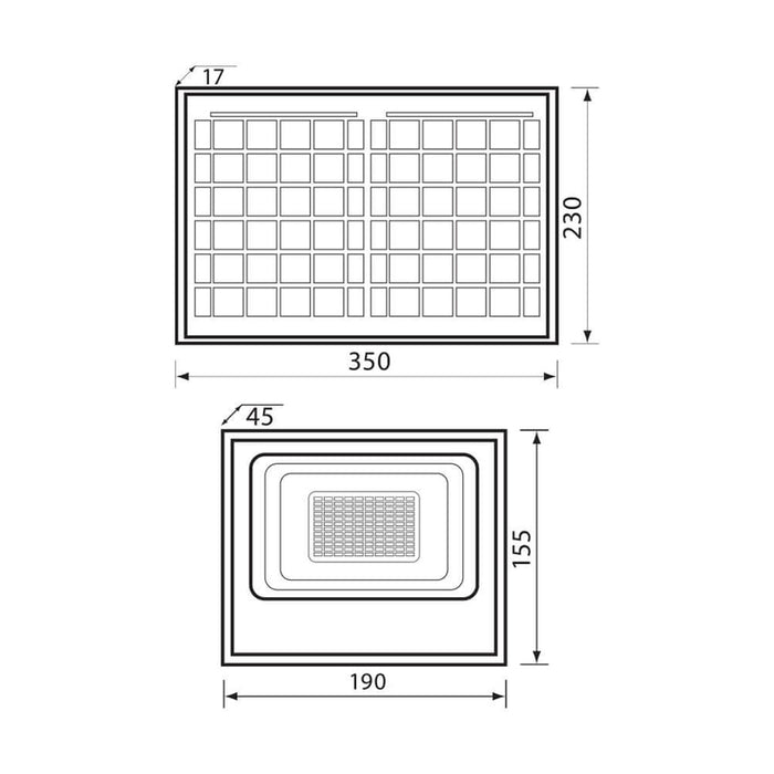LED FLOODLIGHT 30W 350LM 6400K ISOLA + SOLAR PANEL VIVALUX ISOLA