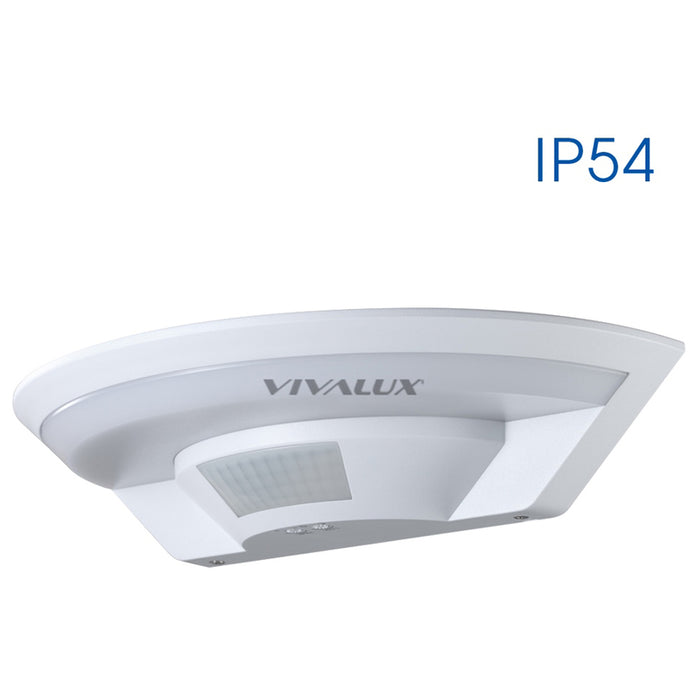 LED WALL SPOT WITH MOTION SENSOR 10W 4000K IP54 WHITE VIVALUX