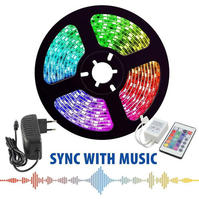 MUSIC LED STRIP KIT 36W RGB 60/5M IP20 VIVALUX