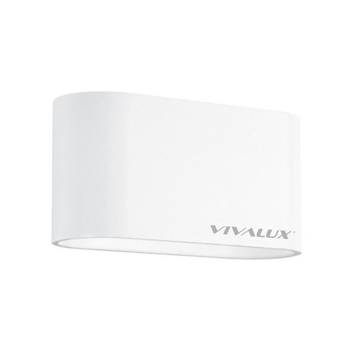 WALL APPLIQUE OVAL WHITE VIVALUX ADEL