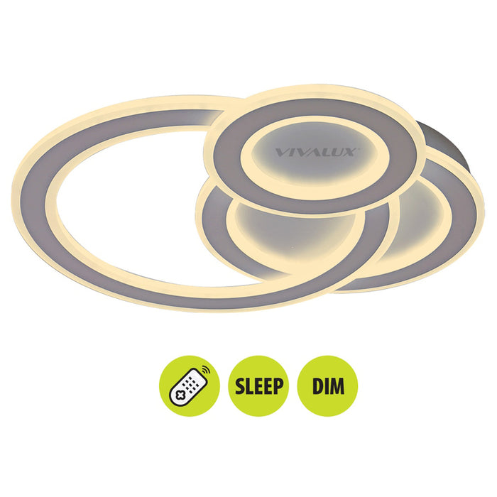LED CEILING LAMP 105W 3000-6000K WITH REMOTE CONTROL VIVALUX CANDY