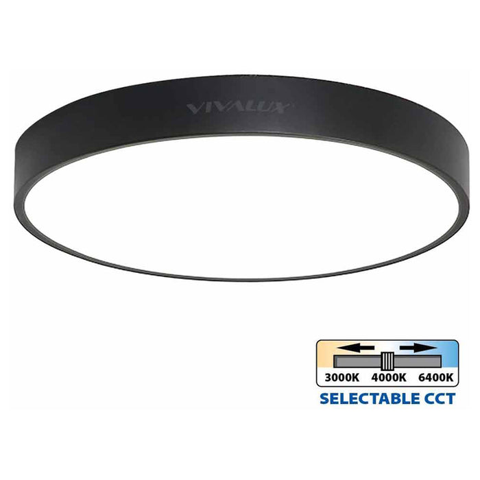 LED CEILING LAMP 35W 4000K 40CM BLACK VIVALUX LUKA