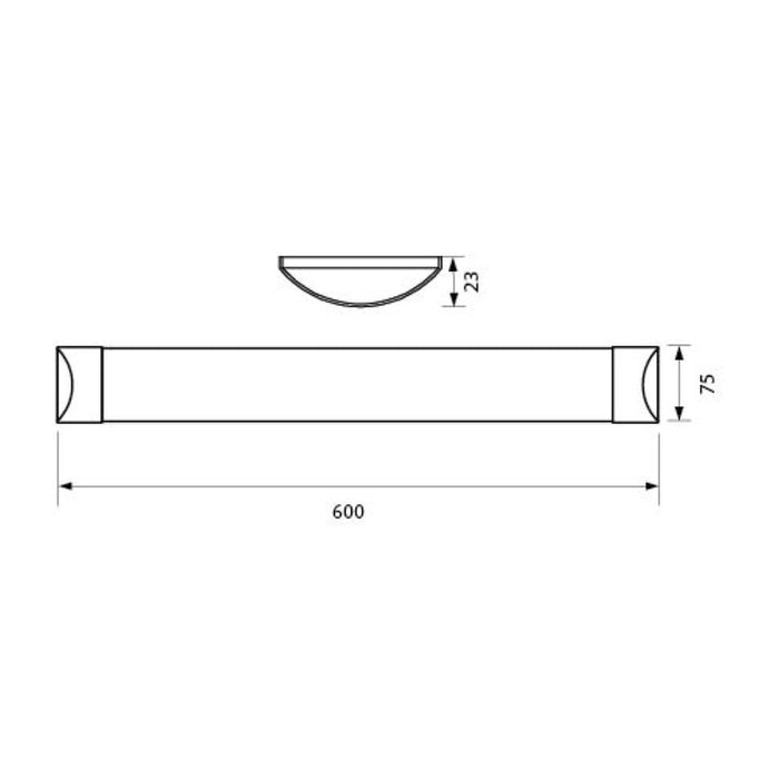 LED LINEAR FLUID 18W 6400K 60CM VIVALUX FLAT