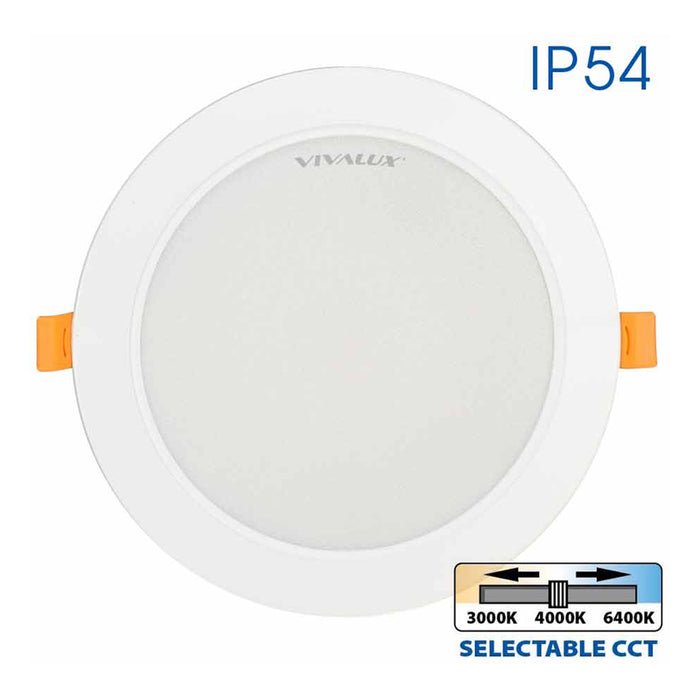LED MOON 12W 3000K-4000K-6400K IP54 CIRCLE FOR BUILT-IN VIVALUX VERA