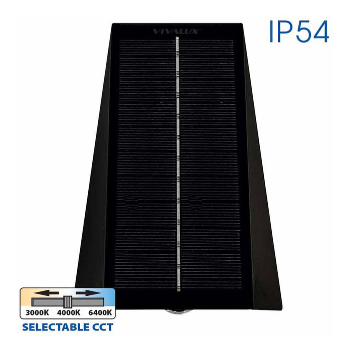 LED SOLAR WALL LIGHT 4W 3000-6400K IP54 VIVALUX POLUX