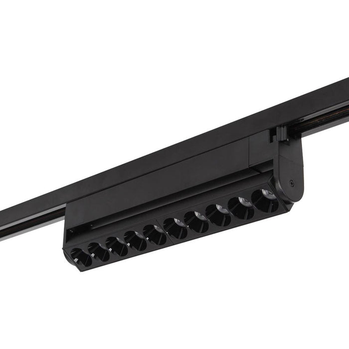 LED LINEAR FLUID 20W 4000K 1350LM FOR RAIL MOUNTING BLACK VIVALUX CORN