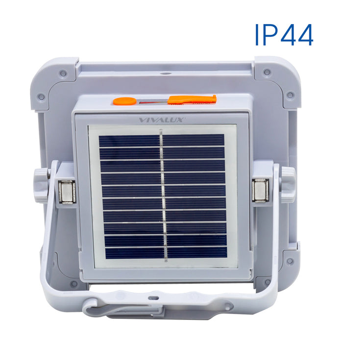 LED PORTABLE SPOTLIGHT 3000 6400K IP44 WITH SOLAR PANEL VIVALUX ZEIN