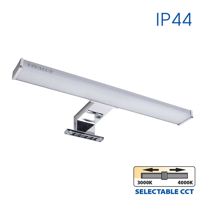 LED FIXTURE 8W 3000-4000K IP44 CHROME VIVALUX ARMI