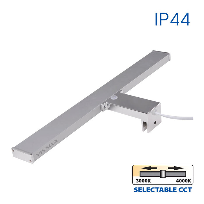 LED FIXTURE 8W 3000-4000K IP44 CHROME VIVALUX ARMI