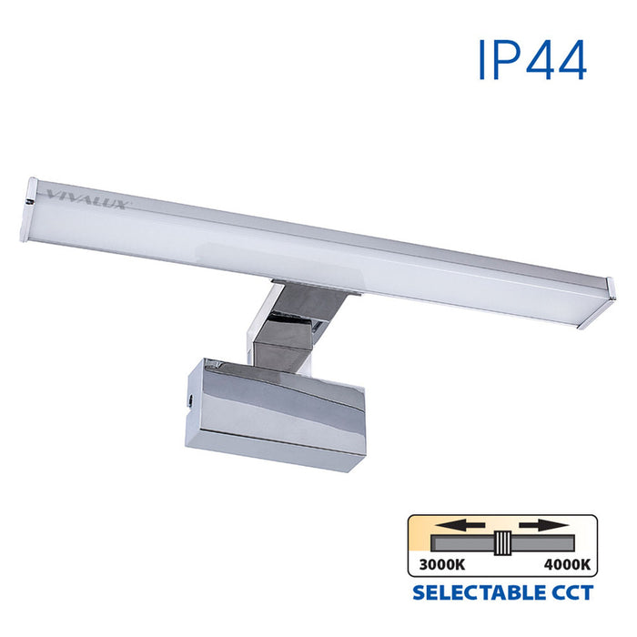 LED FIXTURE 8W 3000-4000K IP44 CHROME VIVALUX ARMI
