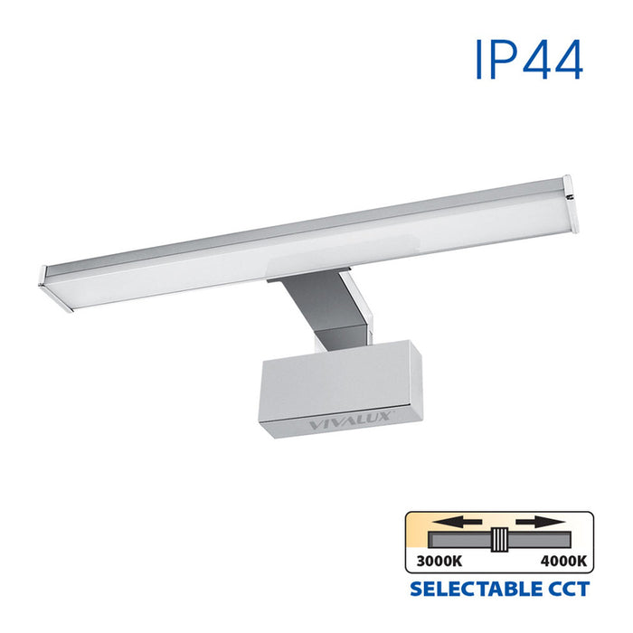 LED FIXTURE 8W 3000-4000K IP44 CHROME VIVALUX ARMI