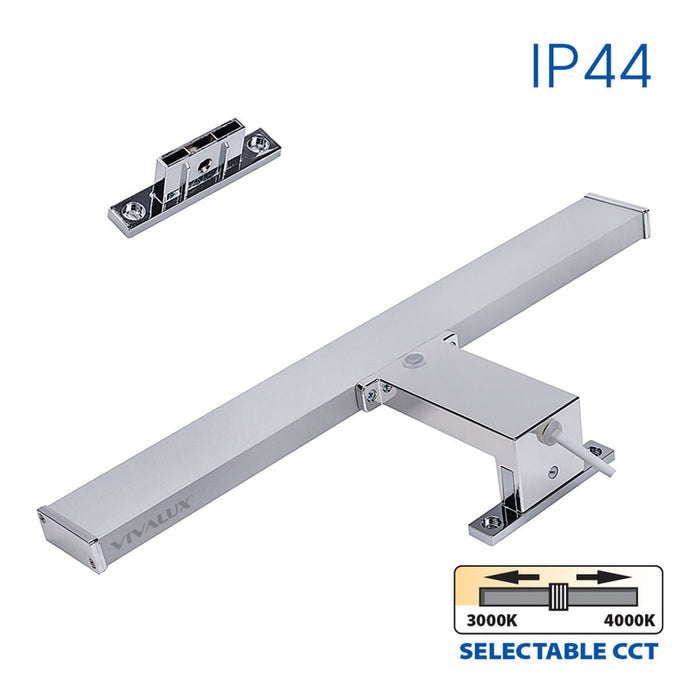 LED FIXTURE 8W 3000-4000K IP44 CHROME VIVALUX ARMI