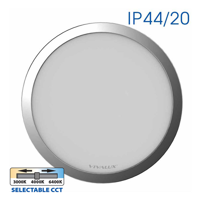 LED CEILING LAMP 12/18/24W 3000-4000-6000K CHROME VIVALUX NEBULA