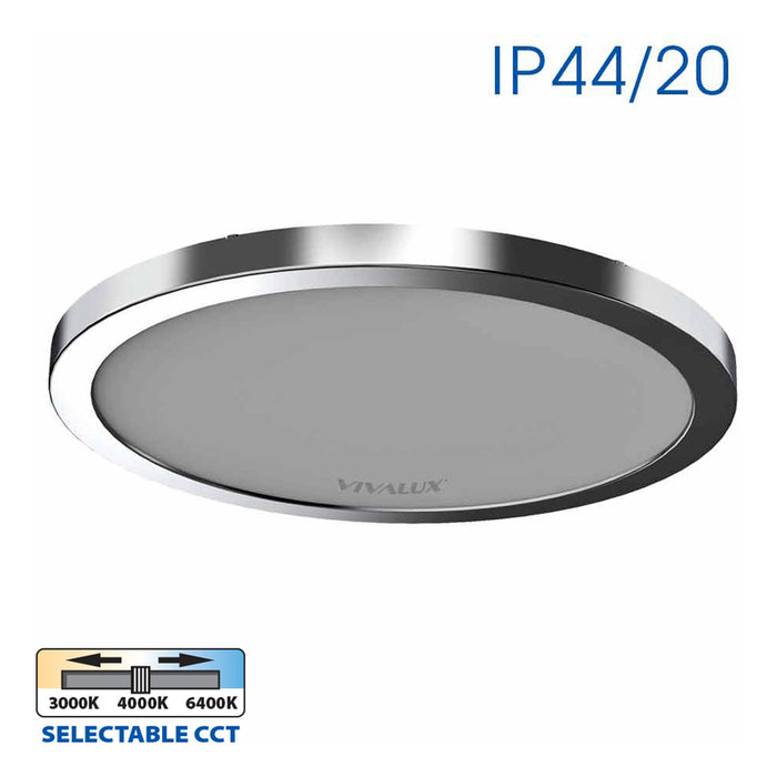 LED CEILING LAMP 12/18/24W 3000-4000-6000K CHROME VIVALUX NEBULA