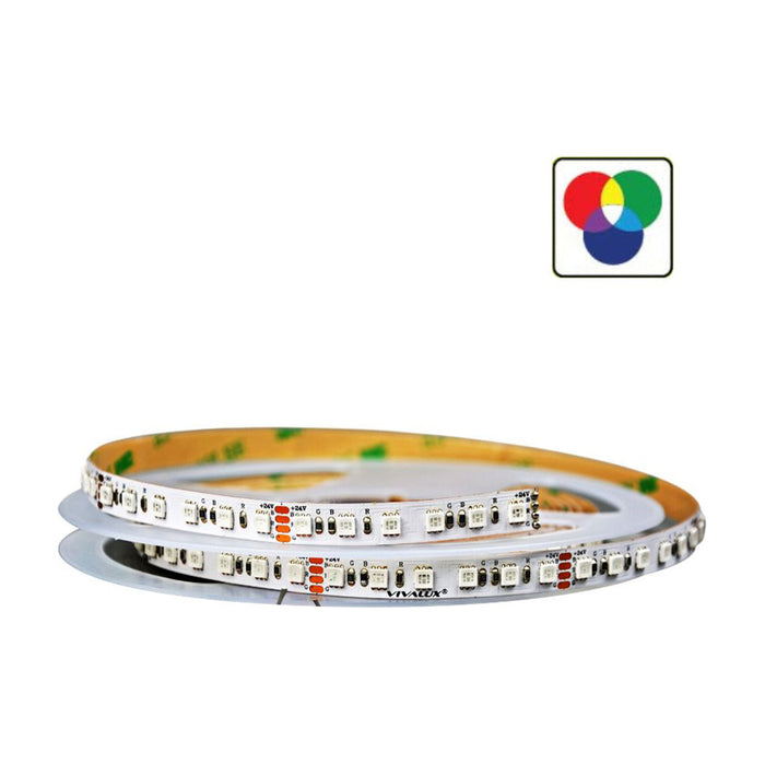 LED STRIP 120/1 18W IP20 5M RGB VIVALUX