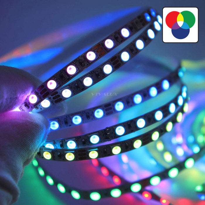 LED STRIP 120/1 18W IP20 5M RGB VIVALUX