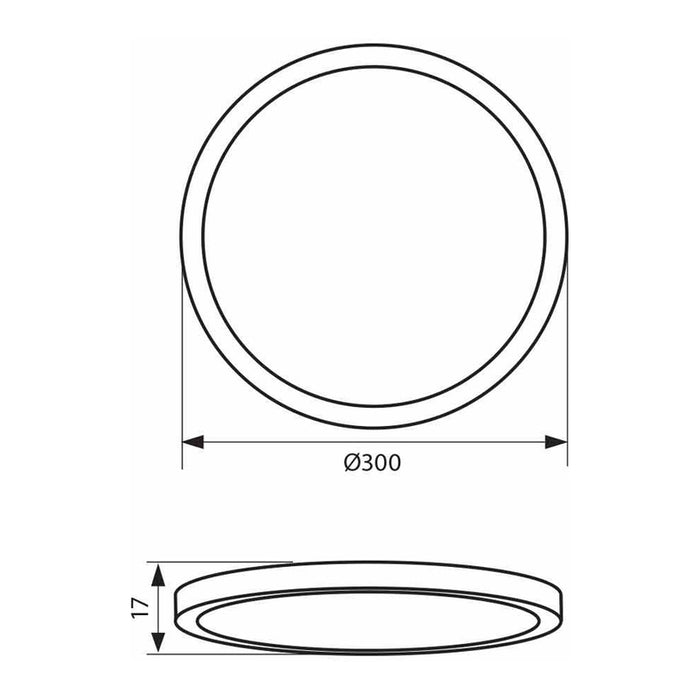 LED CEILING LAMP 24W 3000-6000K 30CM VIVALUX NEBULA