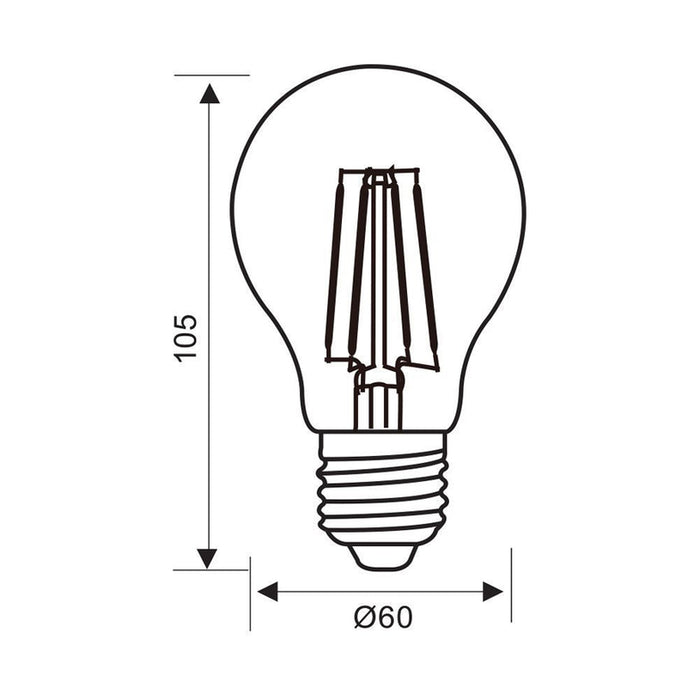LED BULB E27 11W 230V 4000K 1521LM FILAMENT VIVALUX FLICK LED PREMIUM
