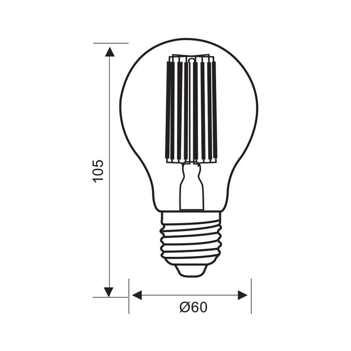 LED BULB E27 14W 230V 3000K 2000LM FILAMENT VIVALUX FLICK LED PREMIUM