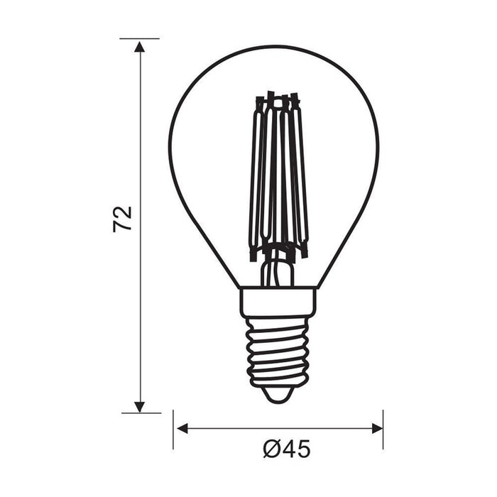 LED BULB E14 7W 230V 4000K 960LM FILAMENT VIVALUX FLICK LED PREMIUM