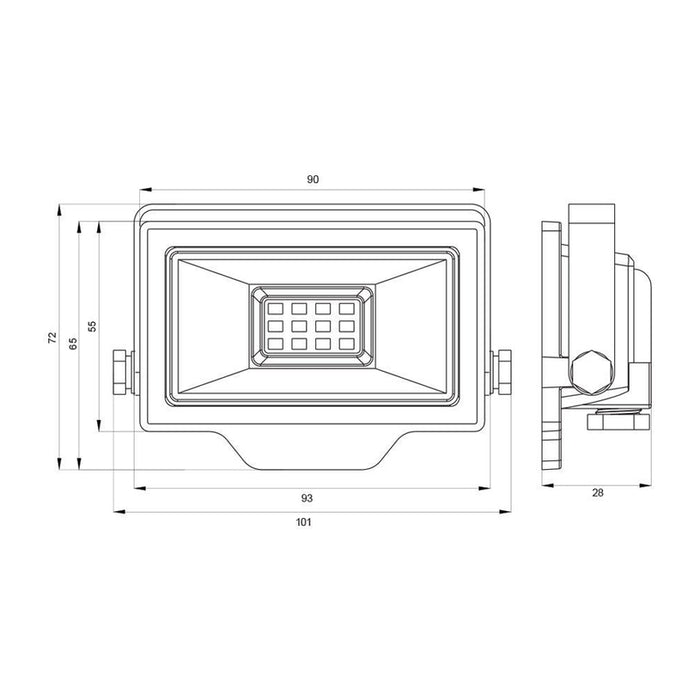 LED SPOTLIGHT 10W 6400K IP65 VIVALUX RICH