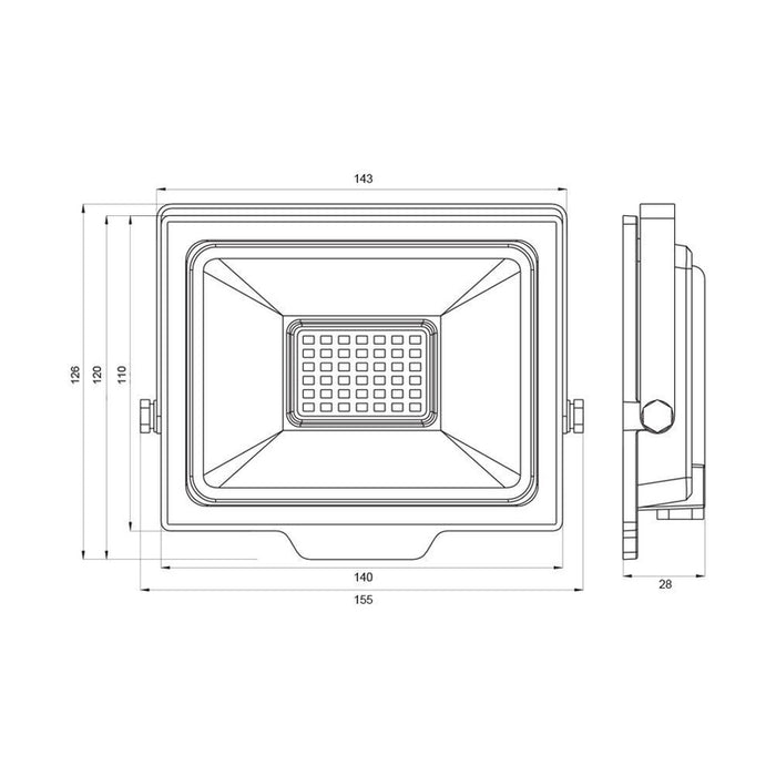 LED SPOTLIGHT 30W 6400K IP65 VIVALUX RICH