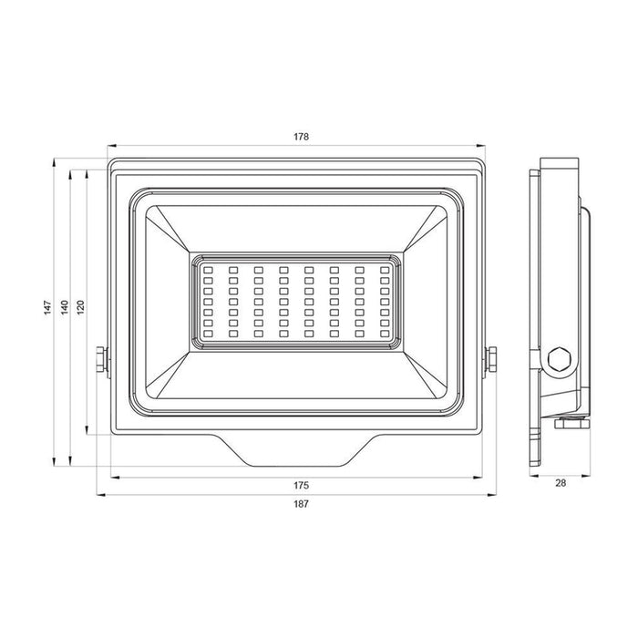 LED SPOTLIGHT 50W 6400K IP65 VIVALUX RICH