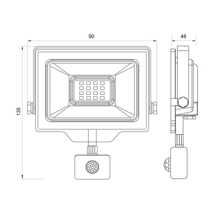 LED SPOTLIGHT 10W 6400K IP44 VIVALUX SHIFT