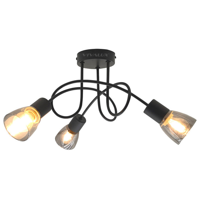 SPOTLIGHT 3XE14 BLACK VIVALUX DANTE