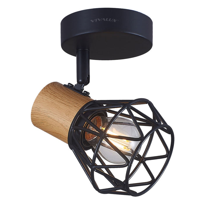 SPOTLIGHT E27 BLACK VIVALUX FRODO