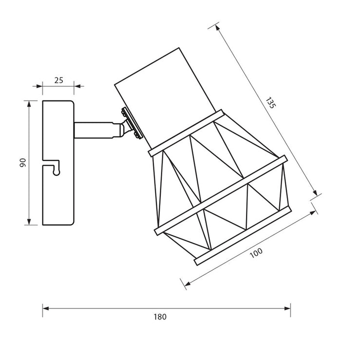 SPOTLIGHT E27 BLACK VIVALUX FRODO