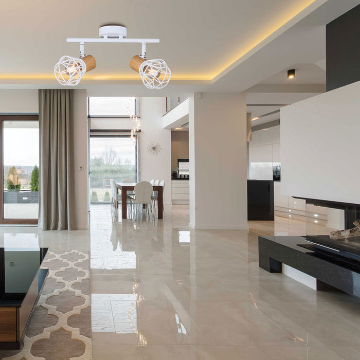 SPOT 2XE27 WHITE VIVALUX FRODO