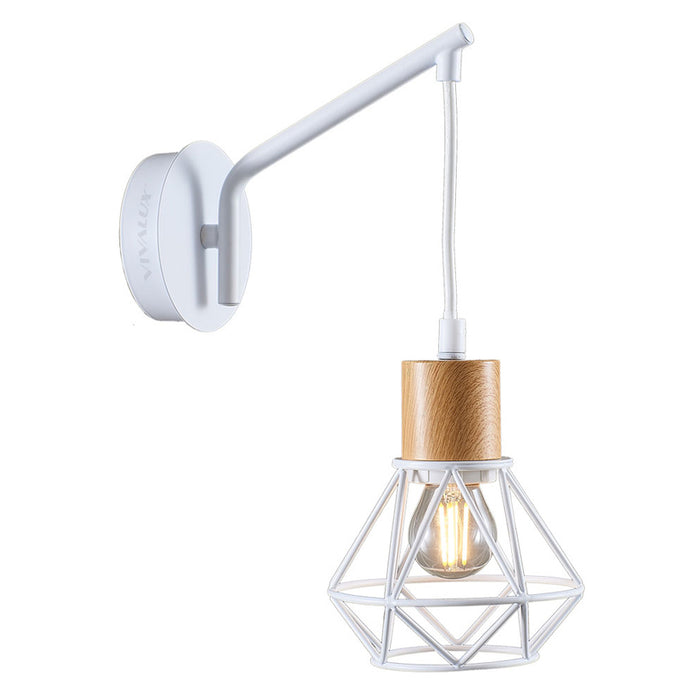 WALL LIGHT E27 WHITE VIVALUX FRODO
