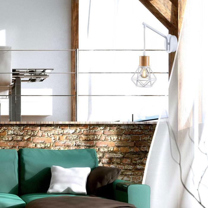 WALL LIGHT E27 WHITE VIVALUX FRODO