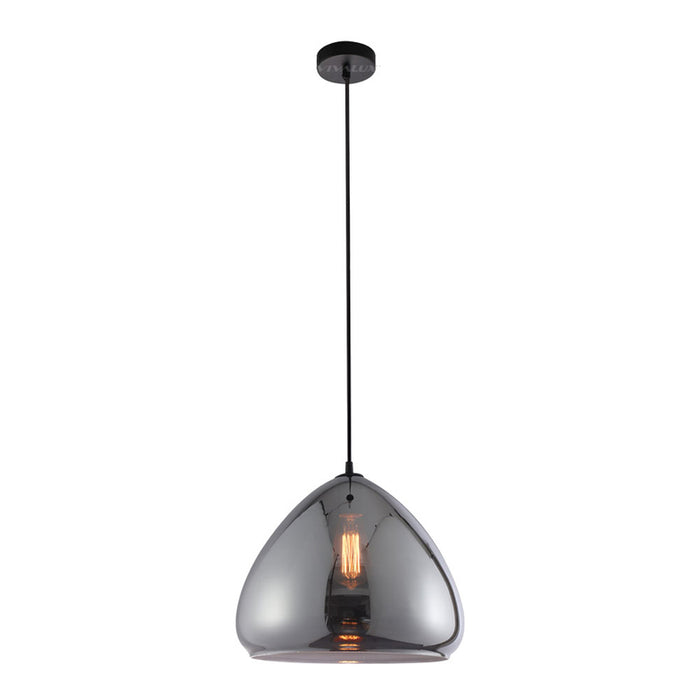 CHANDELIER E27 35CM SMOKED GLASS VIVALUX CARUSO