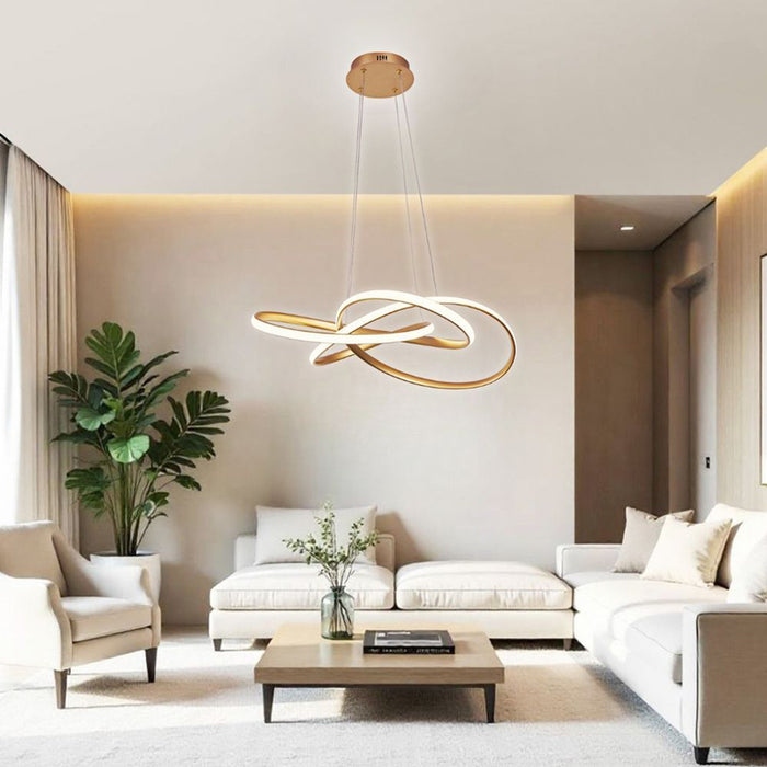 LED CHANDELIER 60W 3000-6000K 3653LM 60CM GOLD VIVALUX MAREA