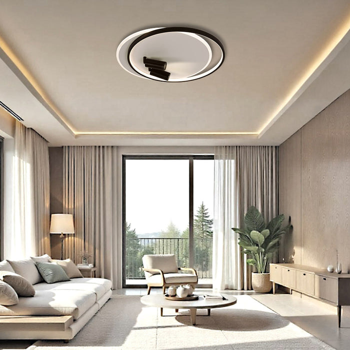 LED CEILING LAMP 86W 3000-6000K 5282LM WHITE/BLACK DU VIVALUX ARAGON