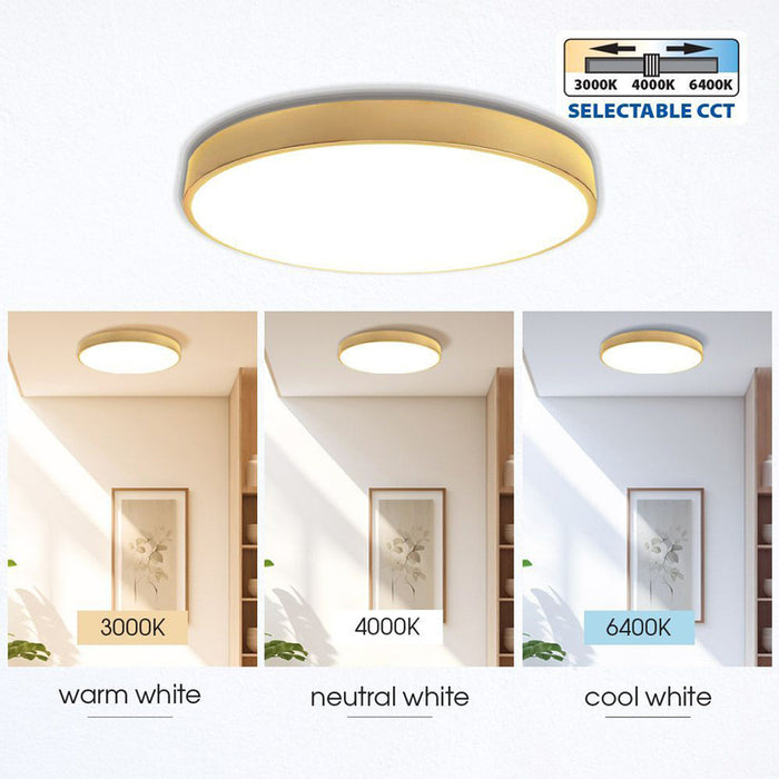 LED CEILING LAMP 35W CCT 40CM GOLD 40CM GOLD VIVALUX LUKA