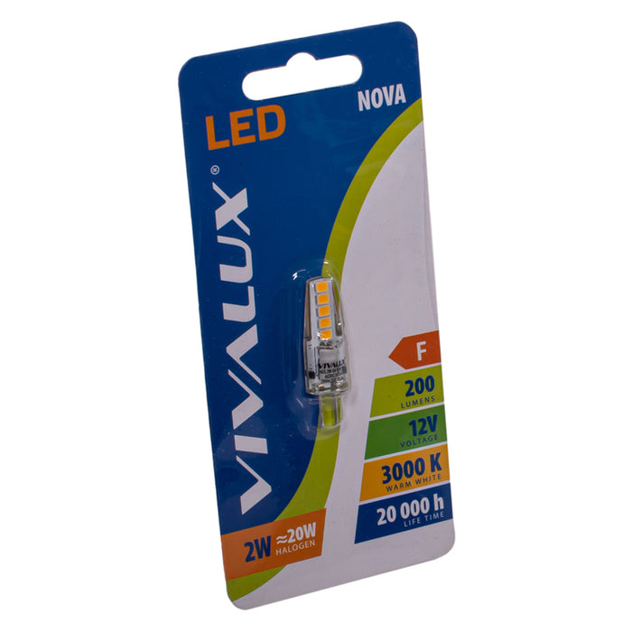 LED BULB G4 2W 200LM 3000K 12 AC/DC VIVALUX