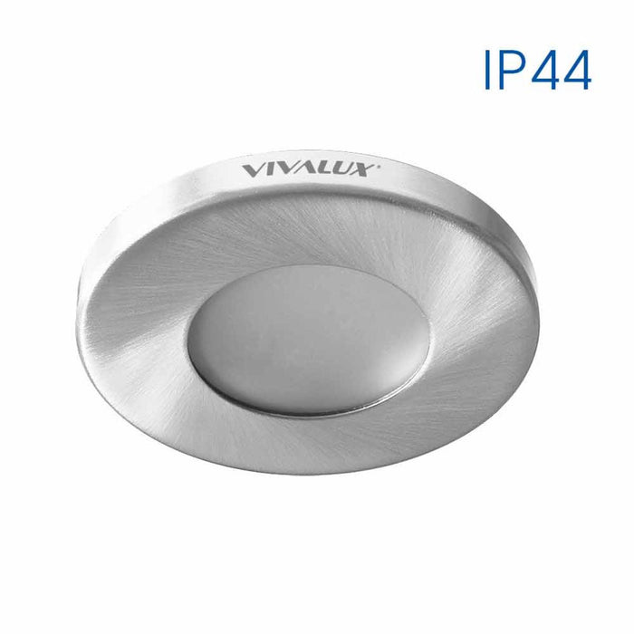 MOON CIRCLE MOISTURE PROTECTED NICKEL MAT SL100 Ф86MM IP44 VIVALUX ADA