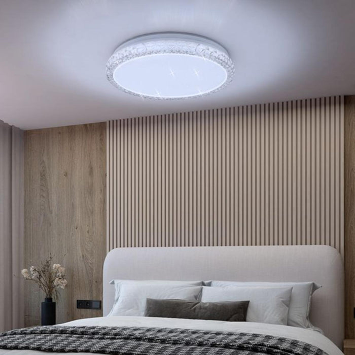 LED CEILING LAMP 3000-6500K 36W DIM STARRY SKY REMOTE VIVALUX HERA