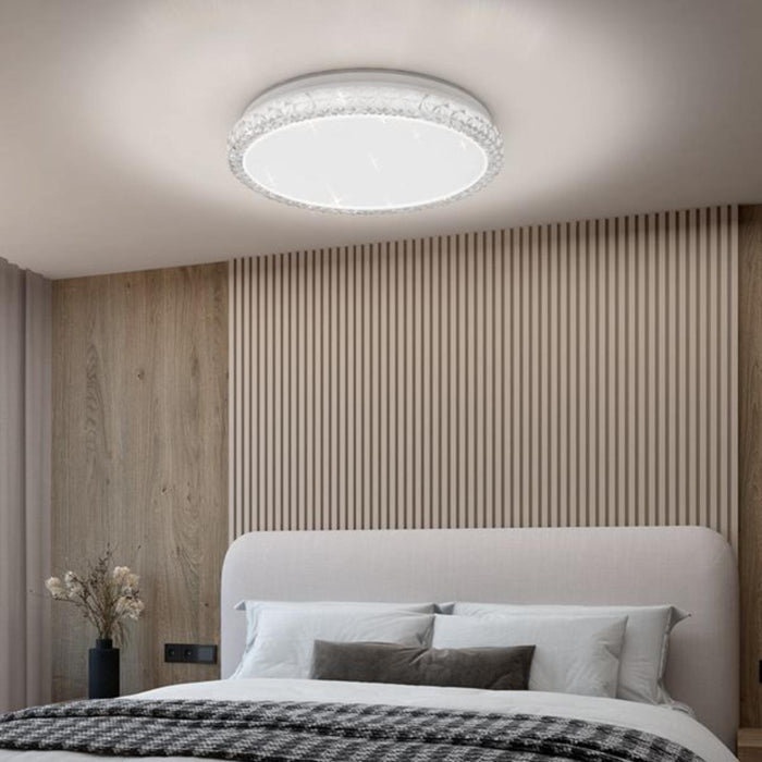 LED CEILING LAMP 3000-6500K 36W DIM STARRY SKY REMOTE VIVALUX HERA