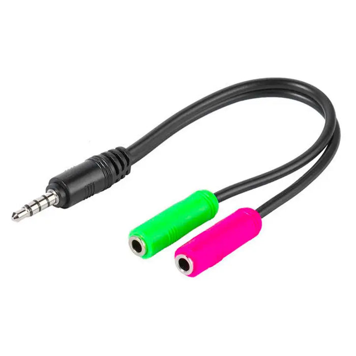 VIVANCO 3.5mm M->2x 3.5mm F 45499 0.1m - Кабели<<<Електроматериали<<<Praktiker&&&Аксесоари за