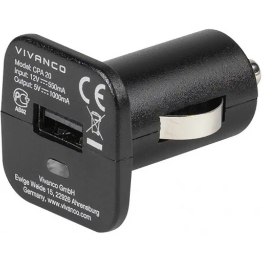 Vivanco 35983 1A Slims car charger - Аксесоари за смартфон<<<Аксесоари<<<TechMart&&&Аксесоари за смартфон<<<Телефони и